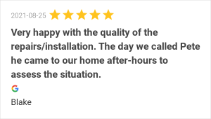 Metrolec Electrical Google testimonial