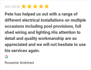 Metrolec Electrical Google testimonial